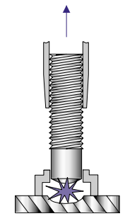 Drawn arc stud welding step 3